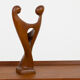 Teak Sculpture of Dancing Lovers by Simon Randers, Denmark, 1970s