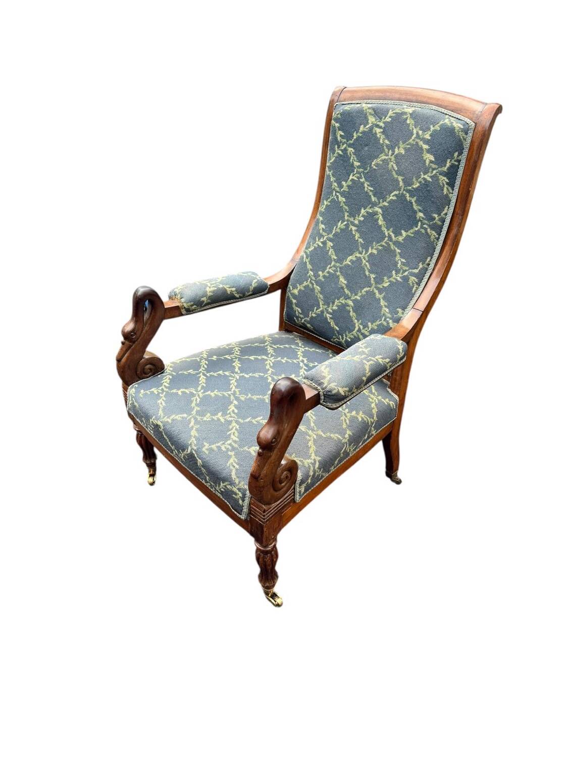 Fauteuil Voltaire "col de cygne" – XIXe siècle