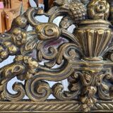 Napoleon III style mirror with gilt brass side panels