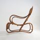 Fauteuil en rotin, années 1950
