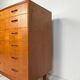 1960s Vintage Danish Teak Bow Front Chest of Drawers