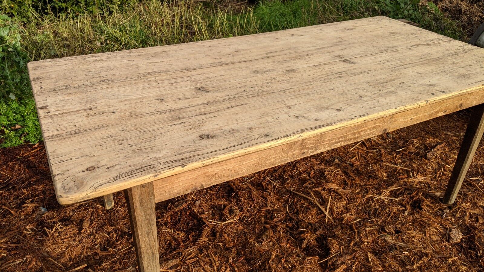 Old farm table foot spindle