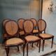 Series of 6 chairs canned Louis XVI