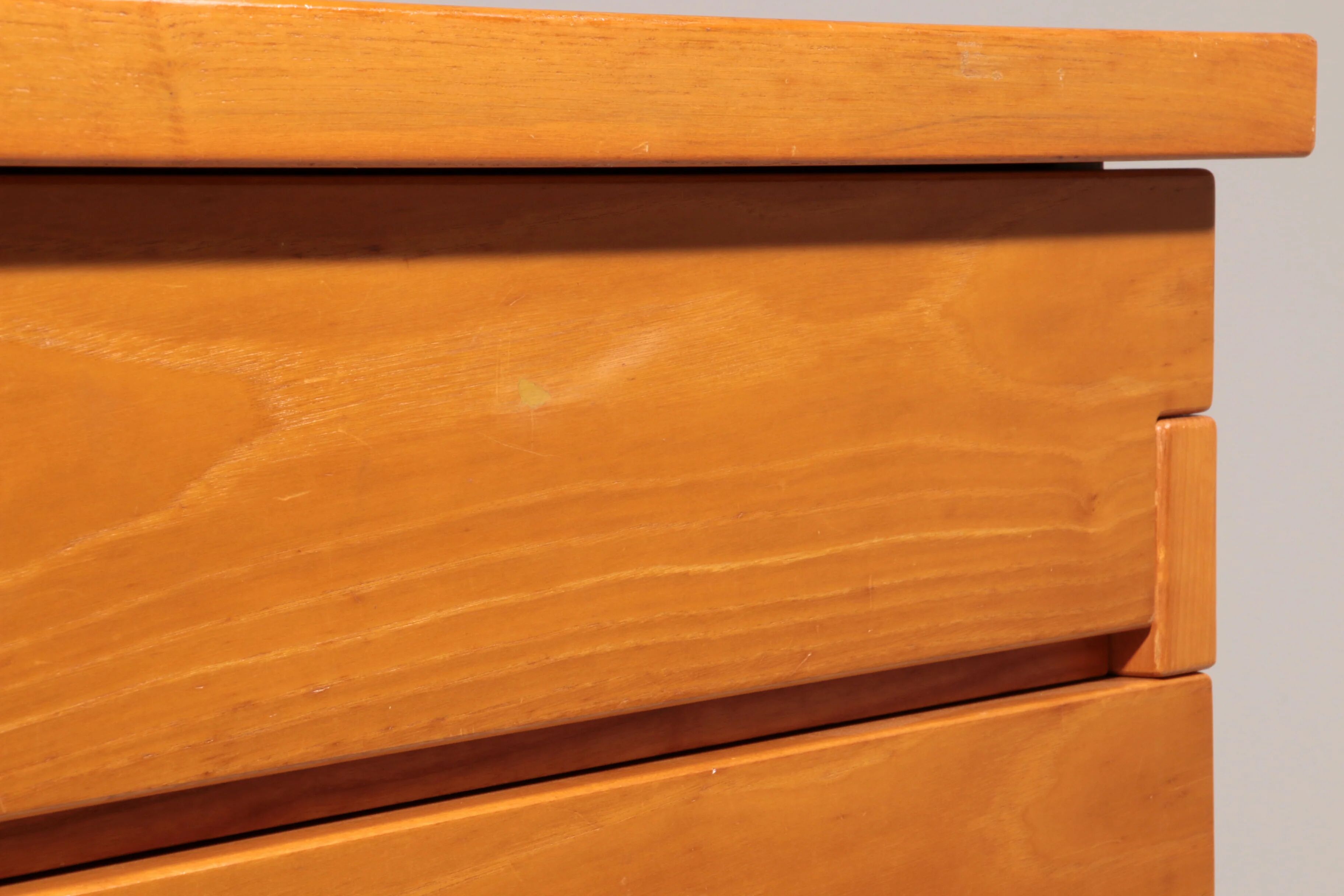 Italian architectural chest of drawers in ash