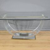 C. Hollis Jones Glass Table for Belgo Chrom – 1970