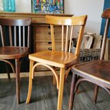 Series of 6 mismatched bistro chairs Mahieu and Luterma