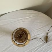 Vintage turned wooden lamp, in the style of Charles Dudouyt.