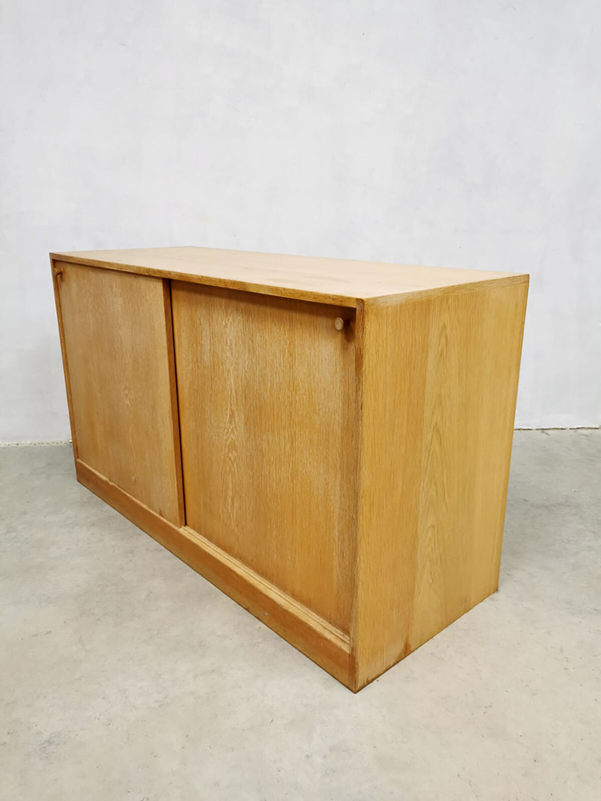 Danish design light oak cabinet by Kurt Ostervig for KP Mobler