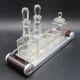 service to art-deco oiler condiments vinegar mustard pepper salt