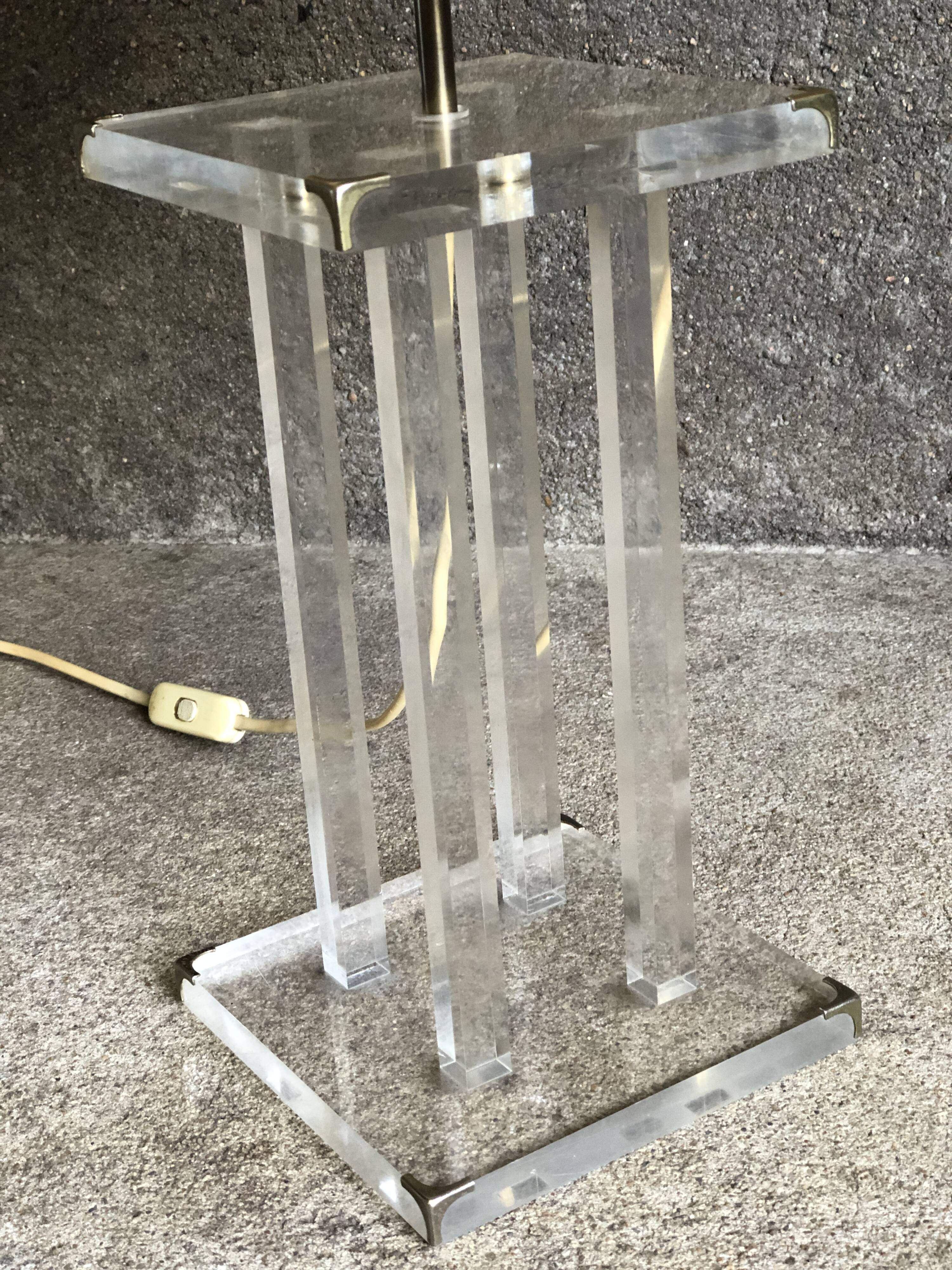 Lampe plexi David Lange, 1970 pour Roche Bobois