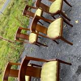 6 chaises gondole en acajou