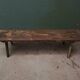 Wooden bench with deep seat