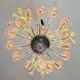 Large Venetian Rezzonico chandelier in multi-colored Murano glass, circa 1920