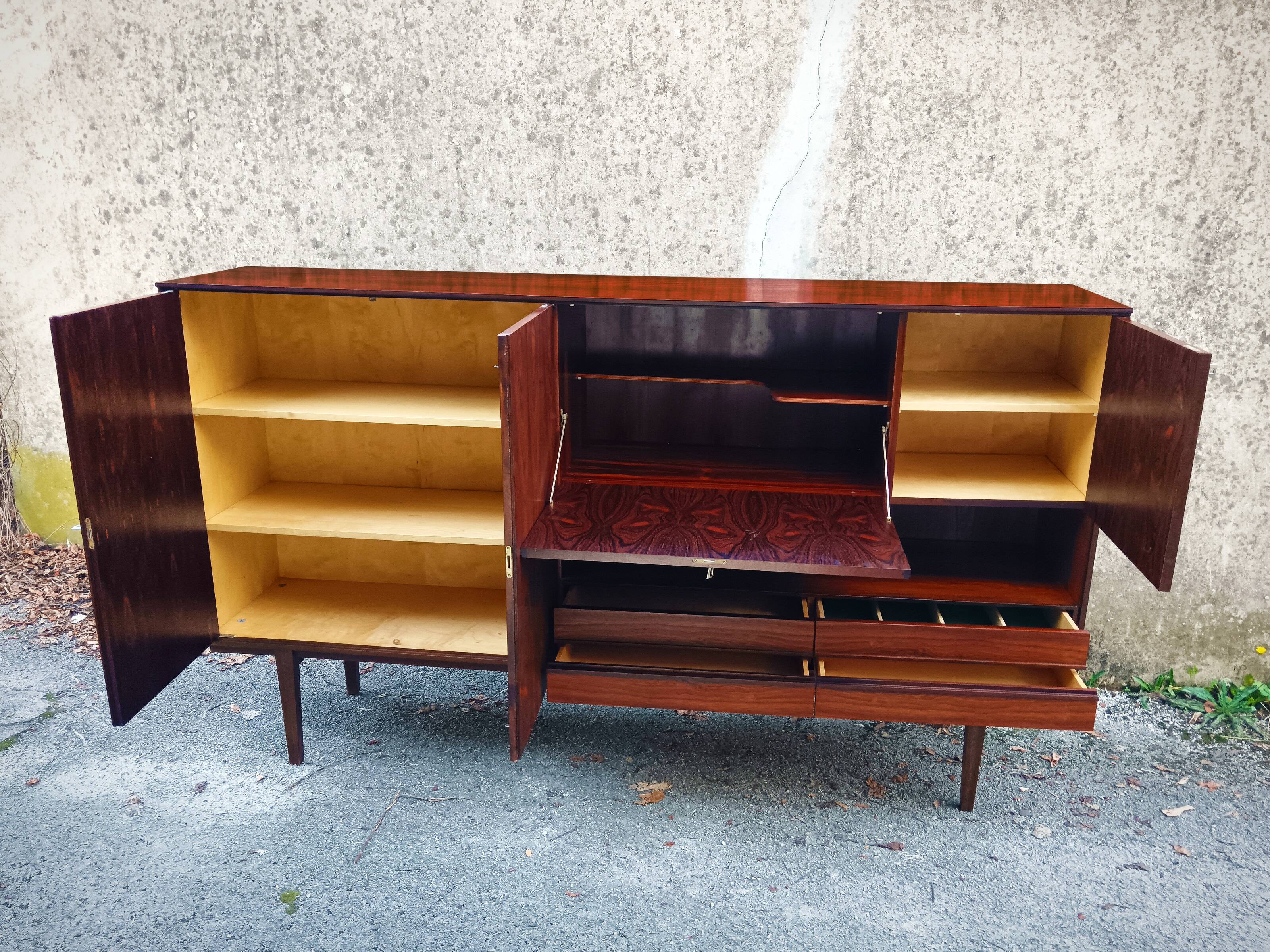 Large Scandinavian rosewood sideboard