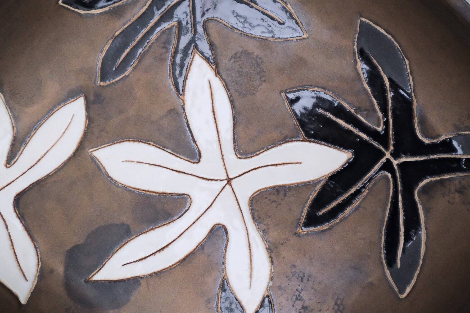 Ceramic dish from sant vicens, france 1970