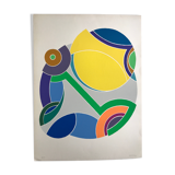 Original silkscreen signed and numbered by John Harrison LEVEE, Circle, 1975