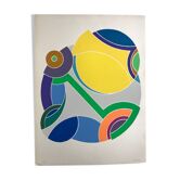 Original silkscreen signed and numbered by John Harrison LEVEE, Circle, 1975