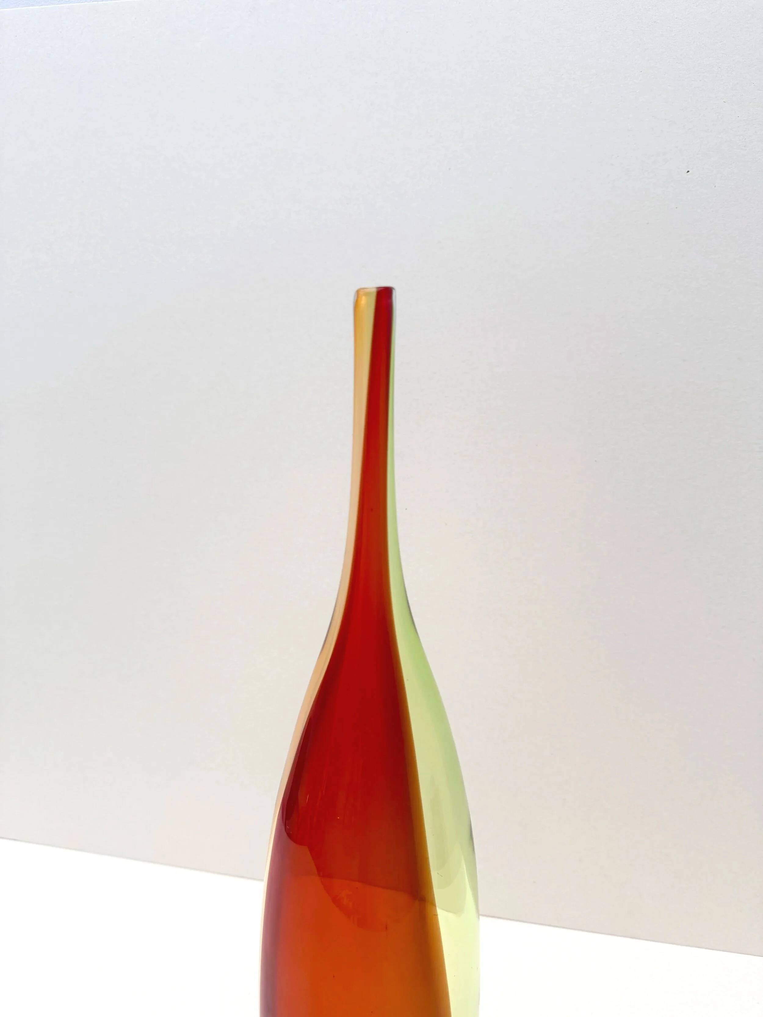 Kjell Engman vase for Kosta Boda in blown glass, Sweden