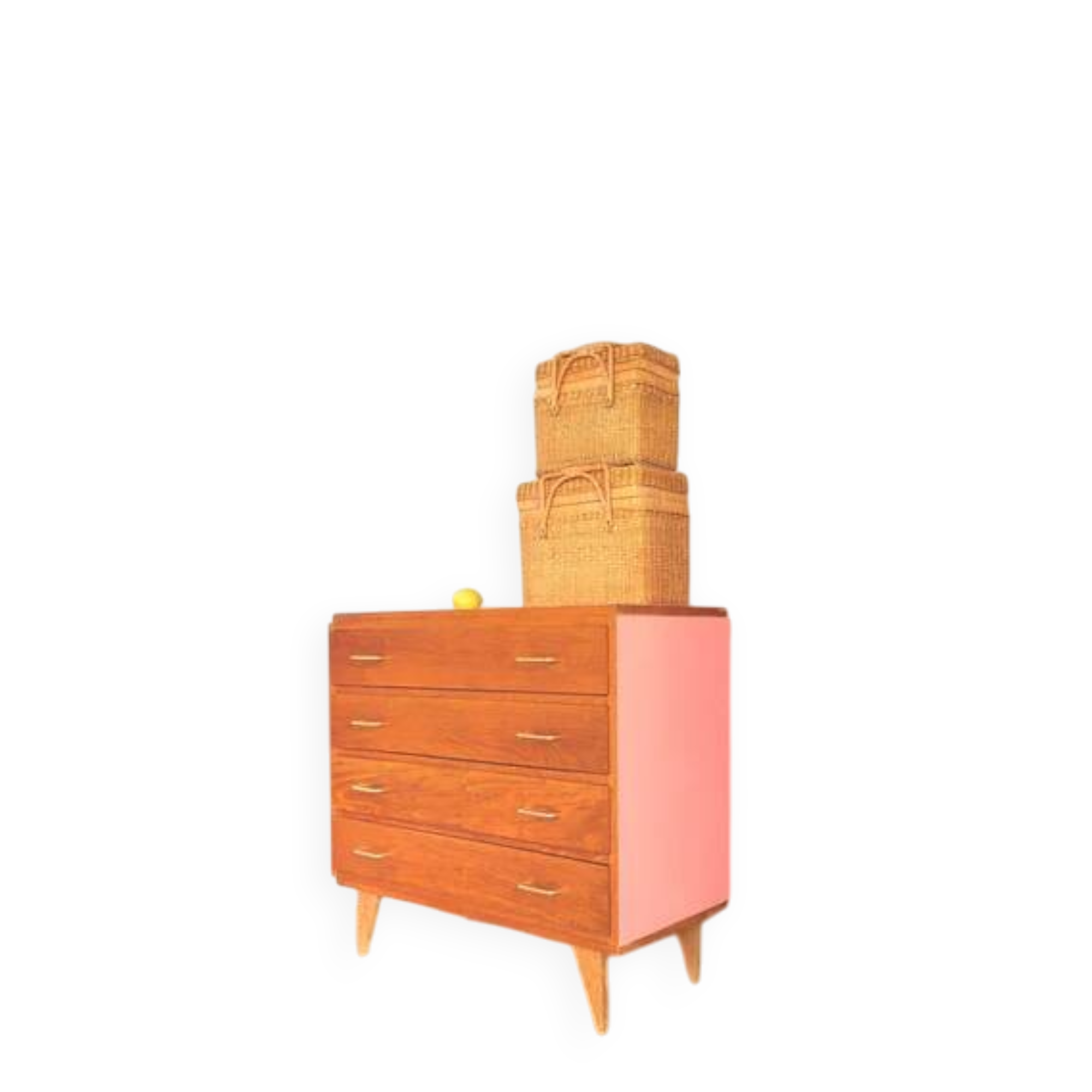 Vintage "Raspberry" chest of drawers