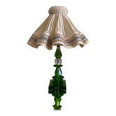 Lampe cristal émeraude Art Déco