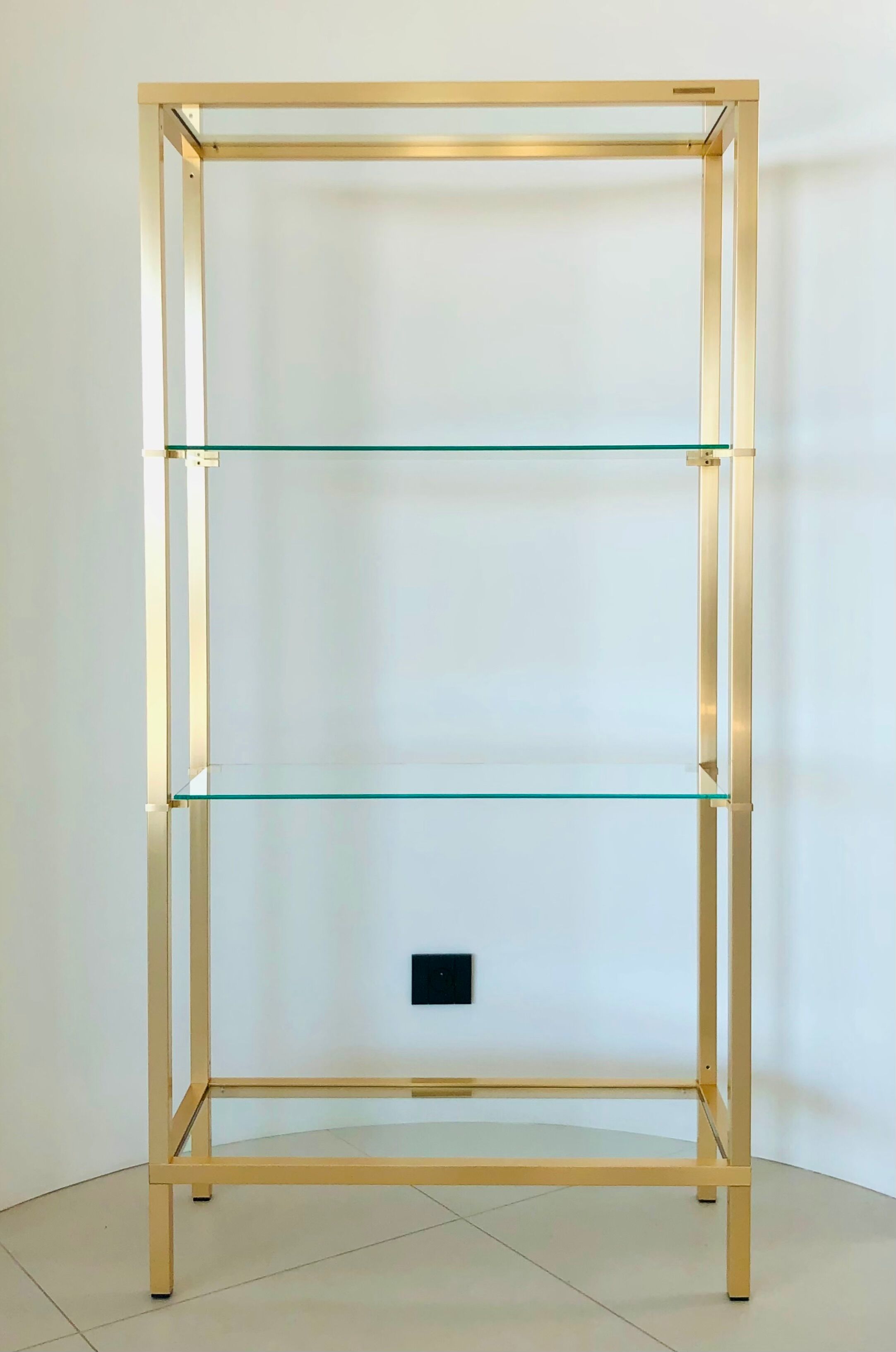 Golden shelf by Pierre Vandel, France 1970s