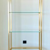 Golden shelf by Pierre Vandel, France 1970s