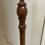 carved wooden floor lamp from the 40s