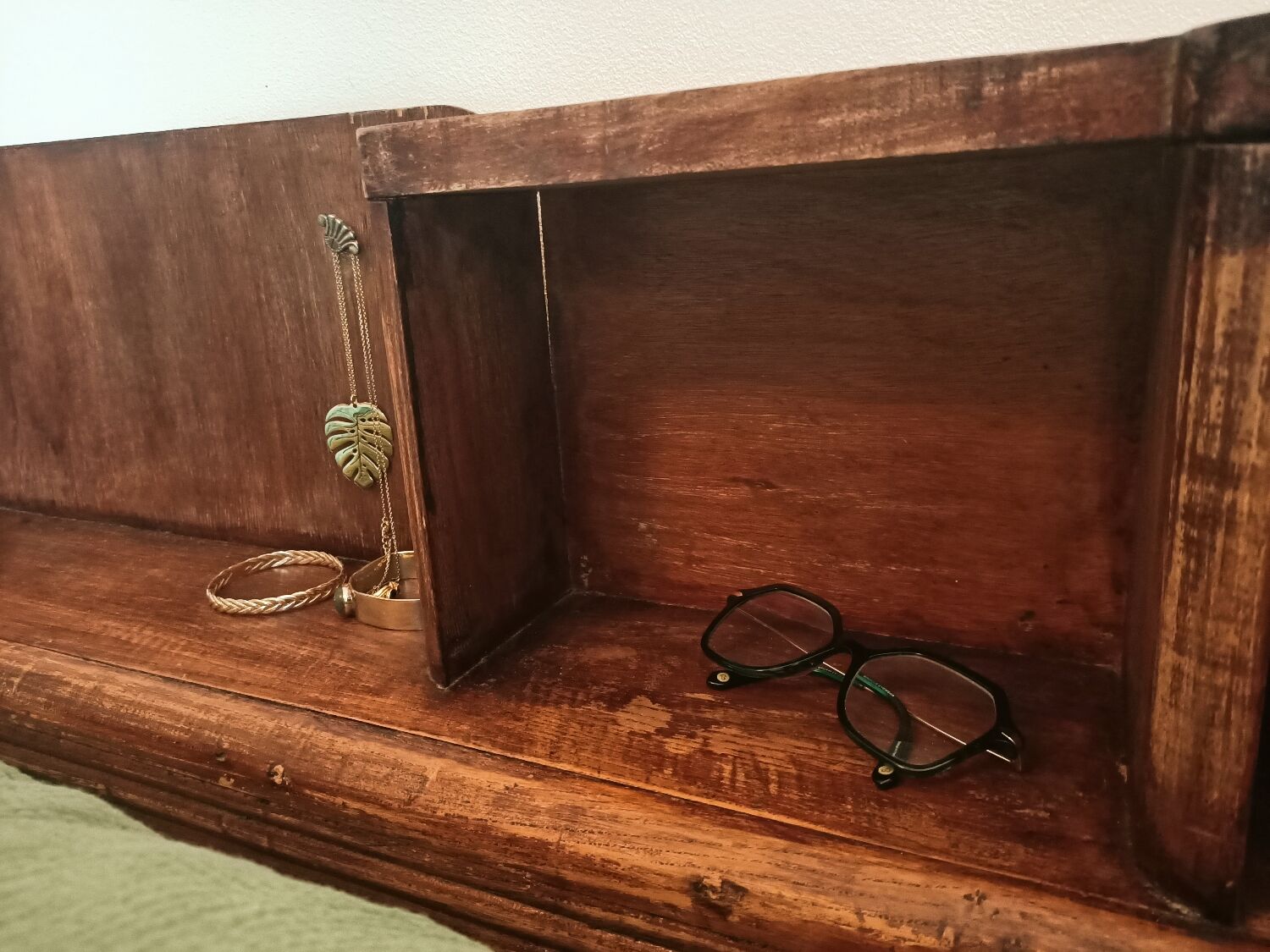 Antique headboard