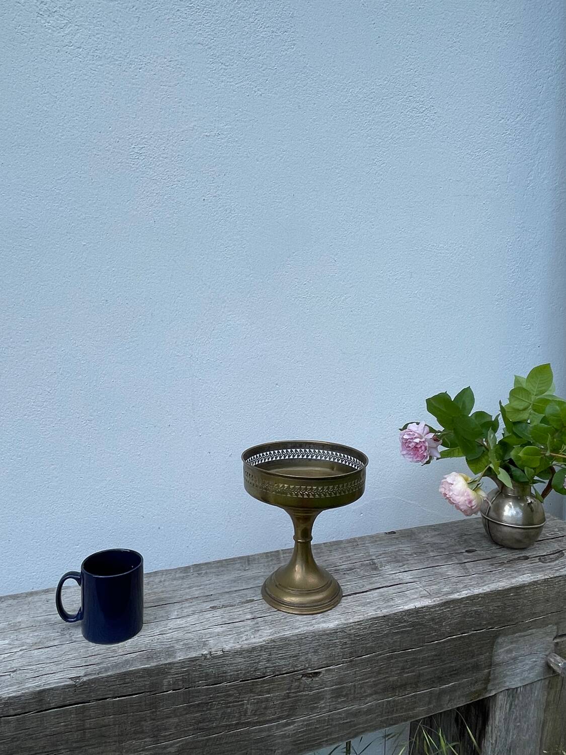 Vintage gilded footed bowl