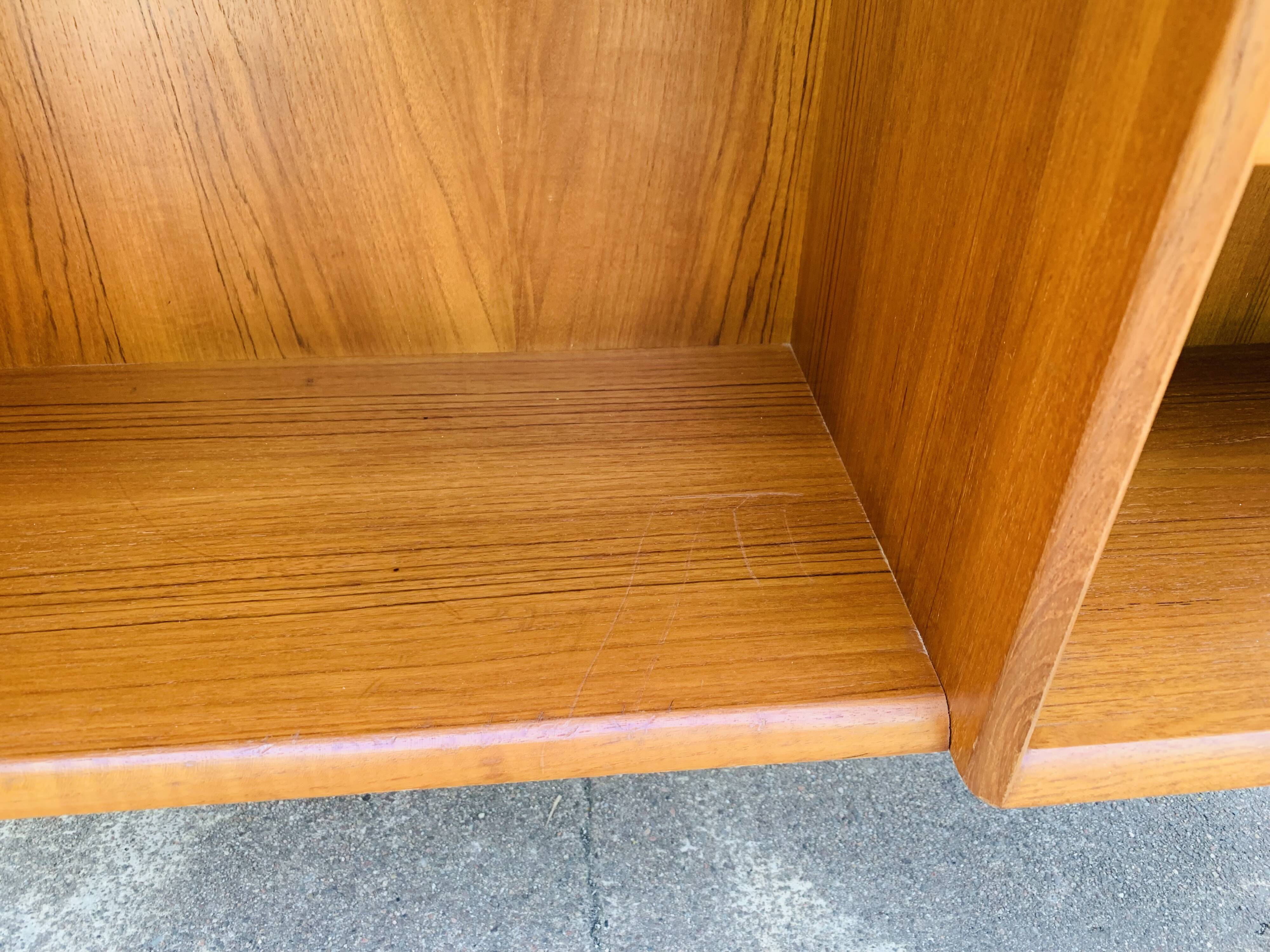 Scandinavian double-sided teak office 60s
