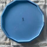 Art Deco Longwy plate in antique earthenware