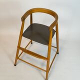 Chaise haute en bois pour enfant par Nanna Ditzel Danemark 1960