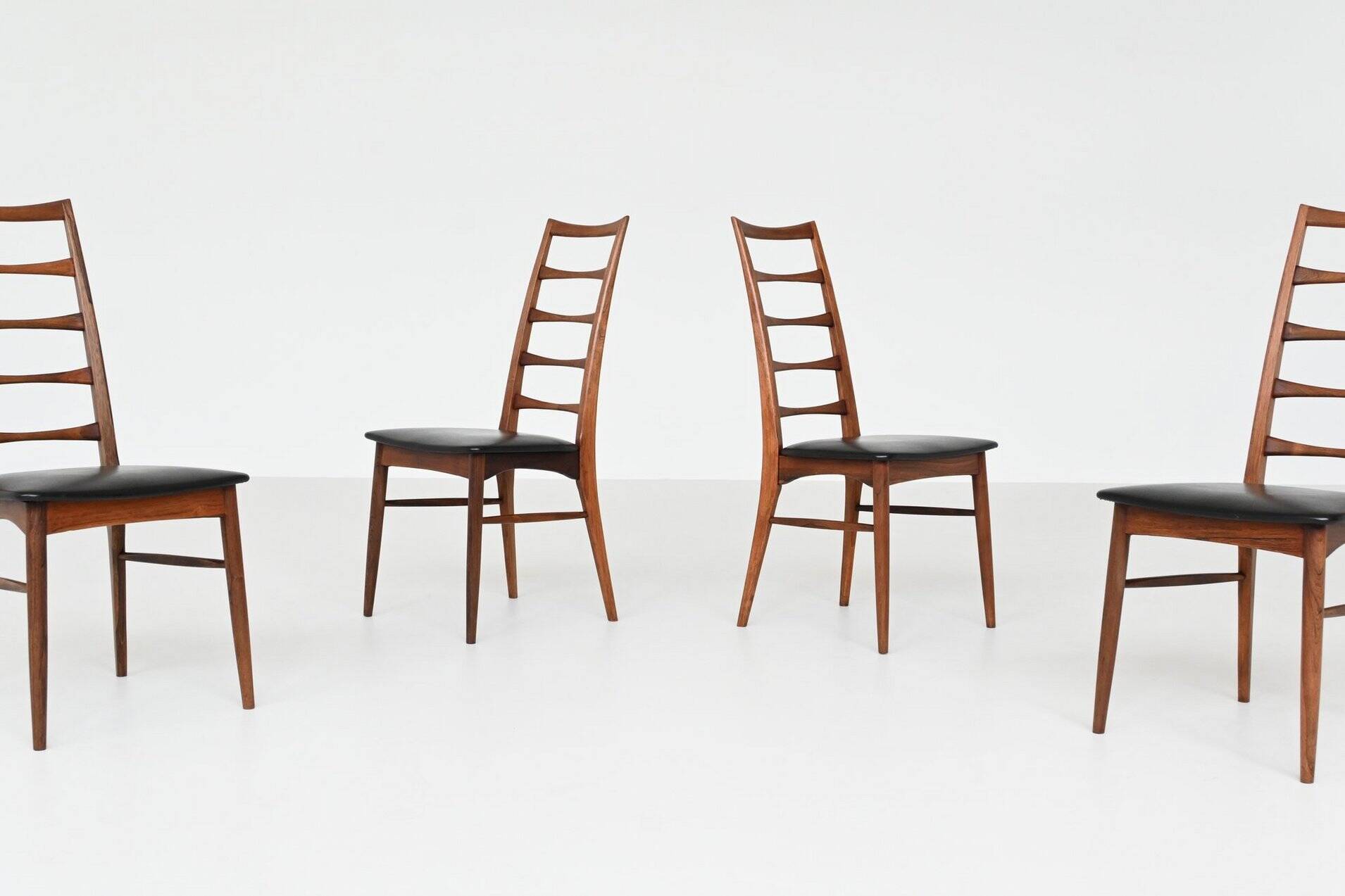 Chaises de salle à manger 'Lis' de Niels Koefoed en palissandre Koefoeds Danemark 1960