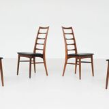 Chaises de salle à manger 'Lis' de Niels Koefoed en palissandre Koefoeds Danemark 1960