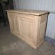 19th-century buffet in solid fir with a chevron top (shallow)