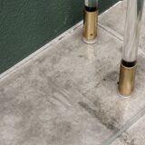 Console, altuglass, 1970s, in the style of Charles Hollis Jones.