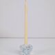 Vintage Isblomst Glass Candlestick by Sidse Werner for Holmegaard, 1970s