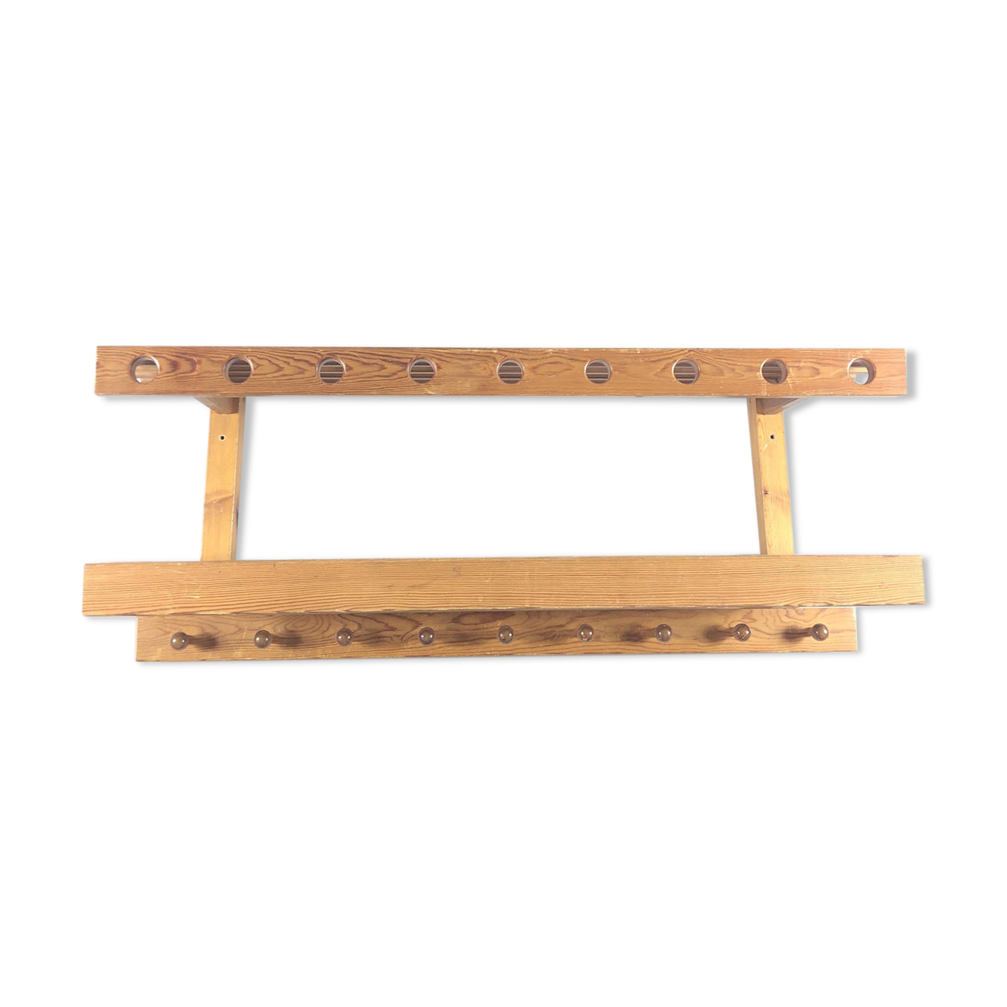 Swedish 1960 vintage wall coat holder