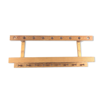 Swedish 1960 vintage wall coat holder