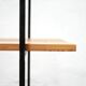 Vintage wooden and metal shelf