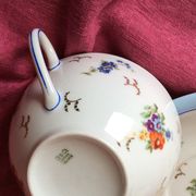Tasse et sous-tasse pour petit déjeuner années 1960