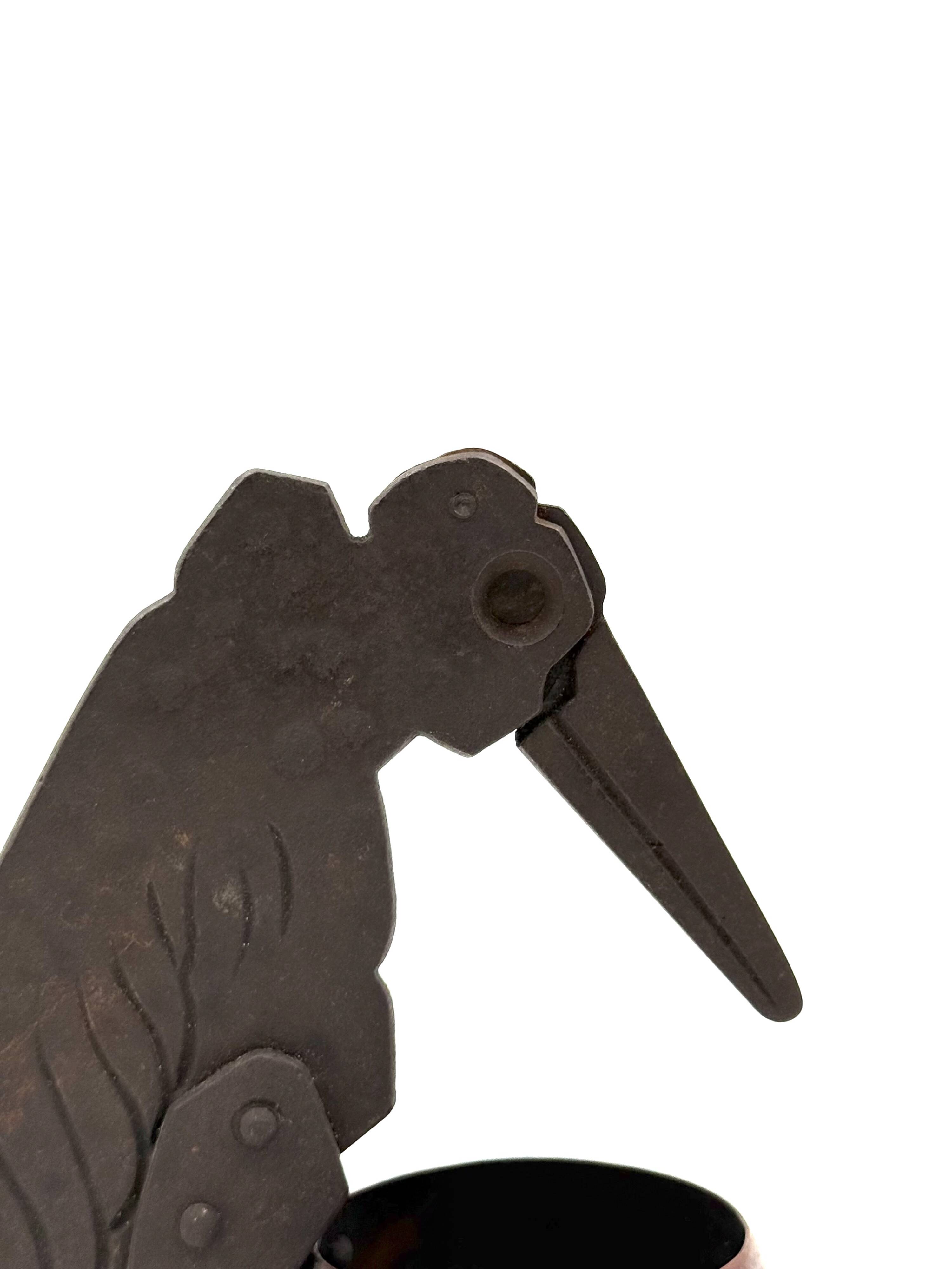 Jugendstil Marabou cigar cutter and ashtray, Ignatius Taschner Germany 1910