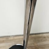 70's floor lamp in metal and white glass