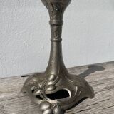 Art Nouveau silver-plated candlestick