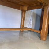 Solid oak farmhouse table