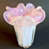 “Fleur Opaline” vase in glass