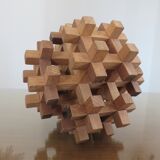 Wooden puzzle, multiboules, gadget from the 70s