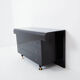 Commode laquée noire laiton signée Pierre Cardin 1980