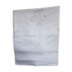 Drap coton brodé Richelieu monogrammé "M"