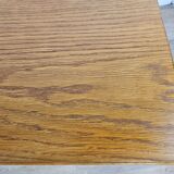Rectangular coffee table in beech and oak from the 70s